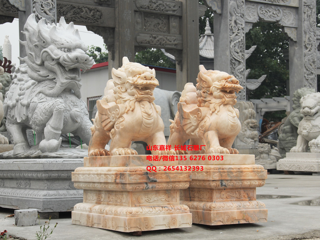 點(diǎn)擊查看詳細(xì)信息<br>標(biāo)題：石貔貅擺放大門(mén)口圖片 閱讀次數(shù)：0